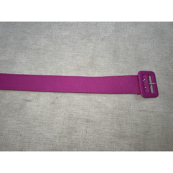 New York & Company Belt Womens Medium Pink Fabric Covered Buckle Wide Grommet - Picture 3 of 10